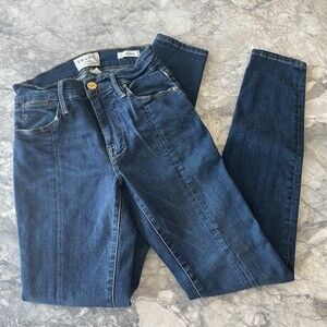 FRAME Denim Le High Rise Skinny Jeans Blue 24